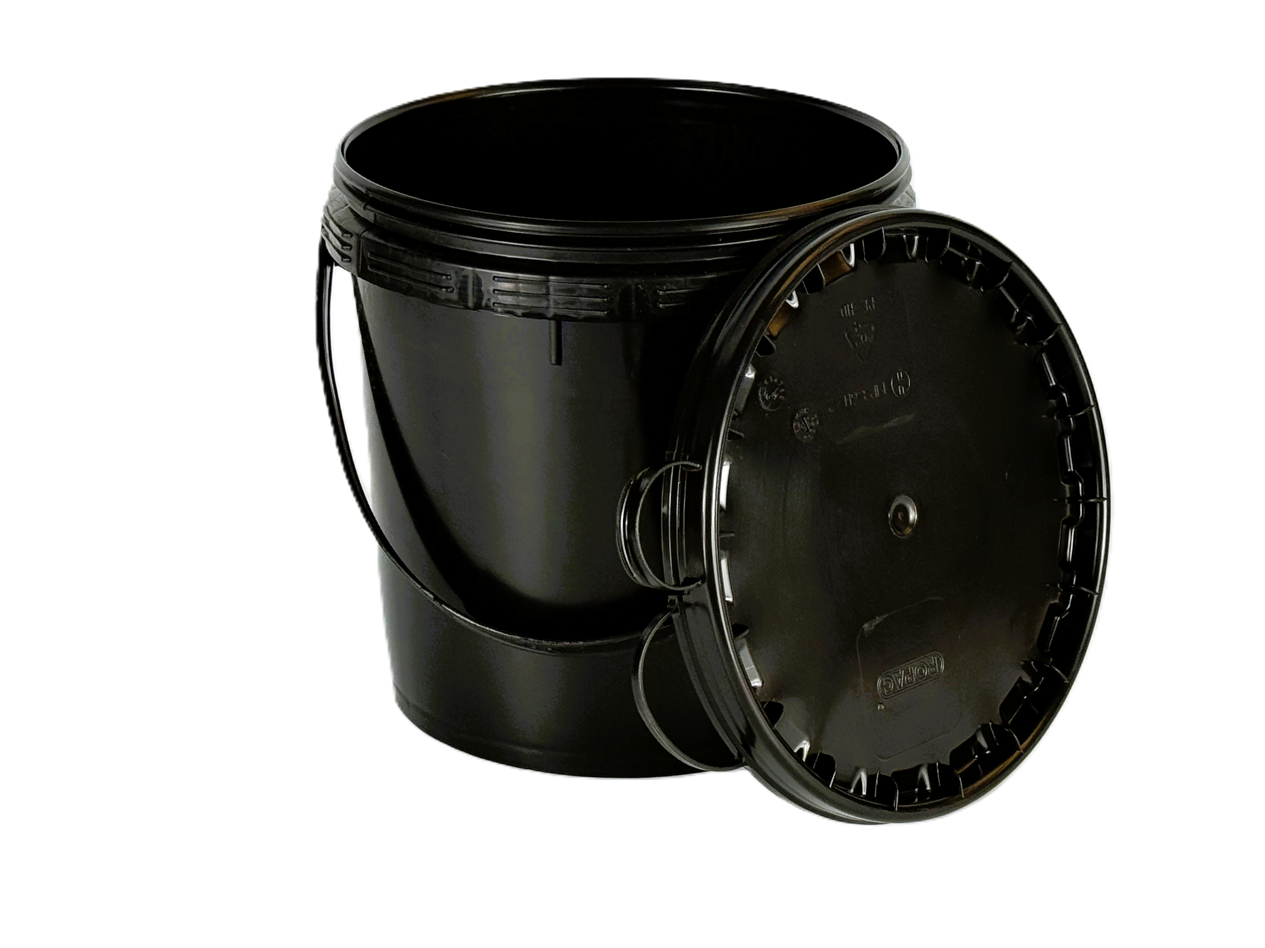 Leerdose m. Deckel für UV-Farbe, Schwarz